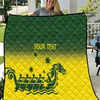 Personalised Dragons Boat Aussie Paddles Up! Quilt