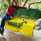 Personalised Dragons Boat Aussie Paddles Up! Quilt