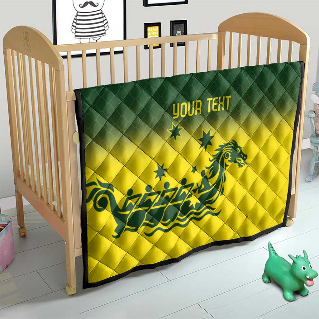 Personalised Dragons Boat Aussie Paddles Up! Quilt