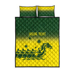 Personalised Dragons Boat Aussie Paddles Up! Quilt Bed Set