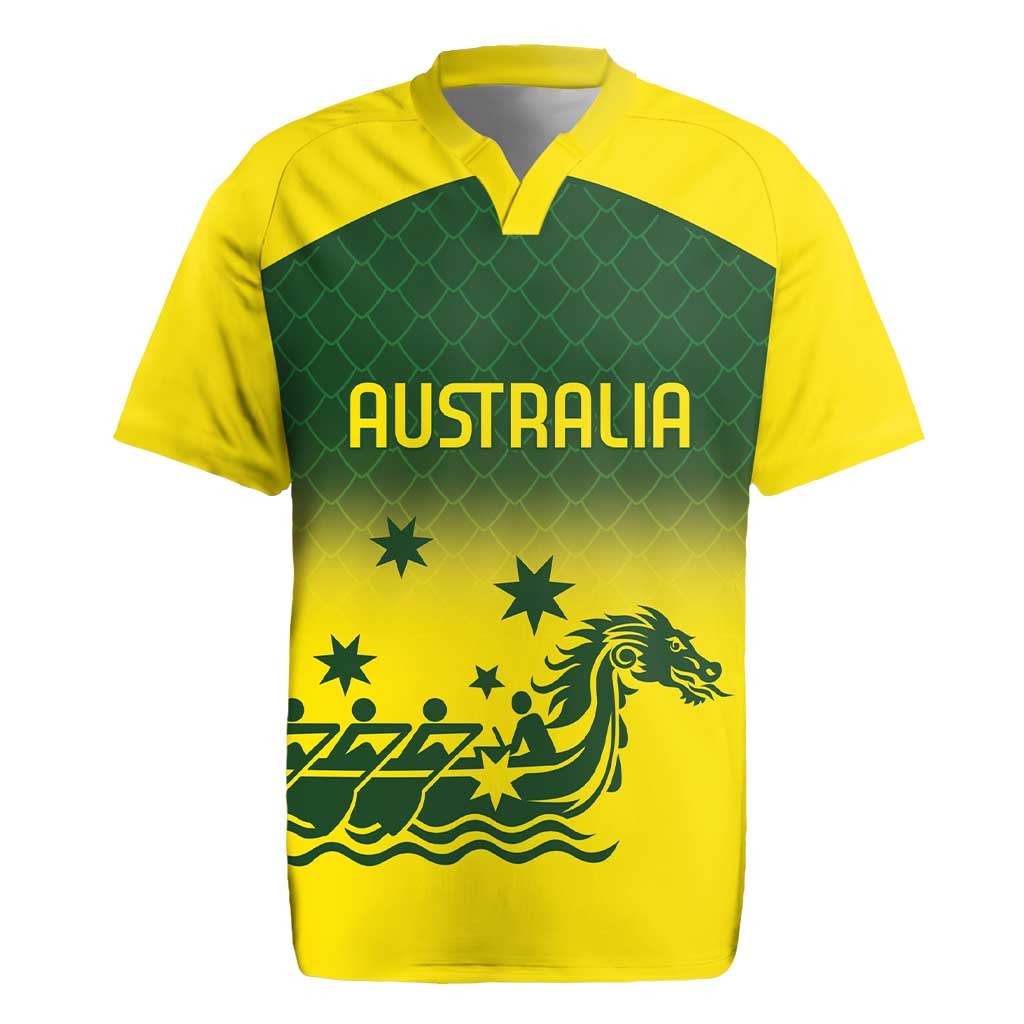 Personalised Dragons Boat Aussie Paddles Up! Rugby Jersey