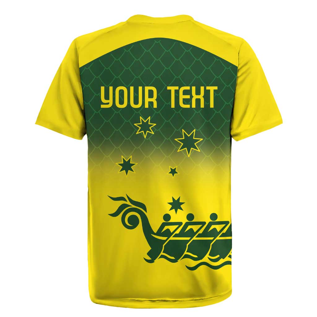Personalised Dragons Boat Aussie Paddles Up! Rugby Jersey