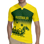 Personalised Dragons Boat Aussie Paddles Up! Rugby Jersey