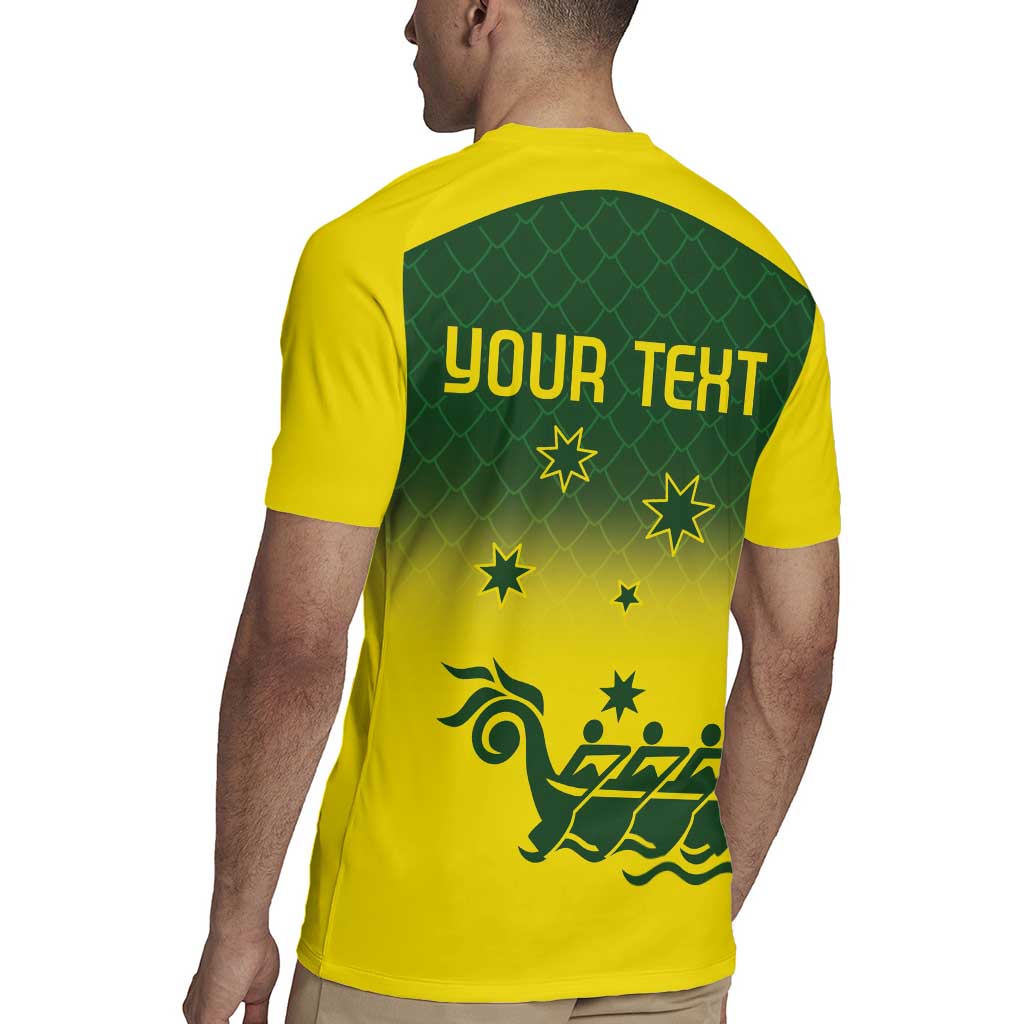 Personalised Dragons Boat Aussie Paddles Up! Rugby Jersey