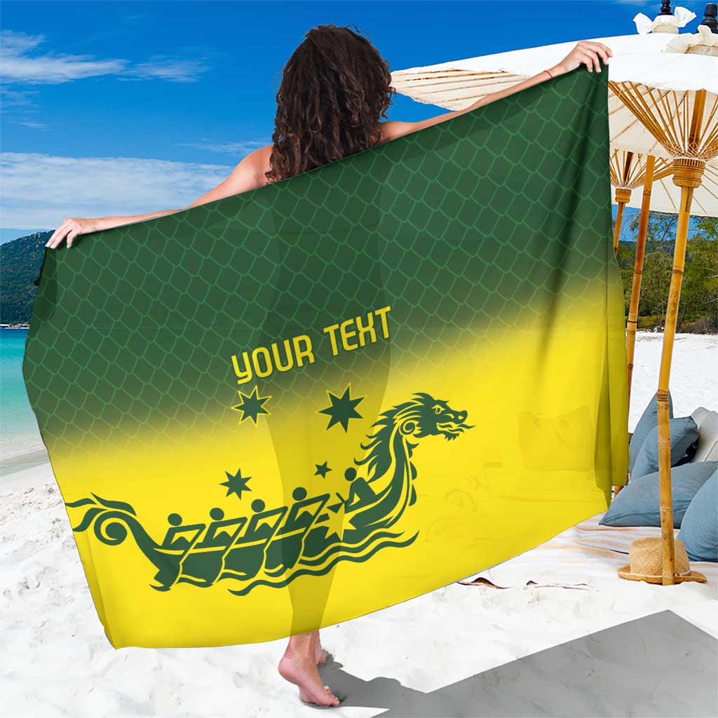 Personalised Dragons Boat Aussie Paddles Up! Sarong