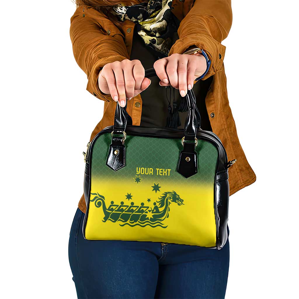 Personalised Dragons Boat Aussie Paddles Up! Shoulder Handbag