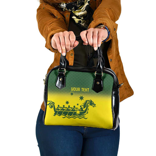 Personalised Dragons Boat Aussie Paddles Up! Shoulder Handbag