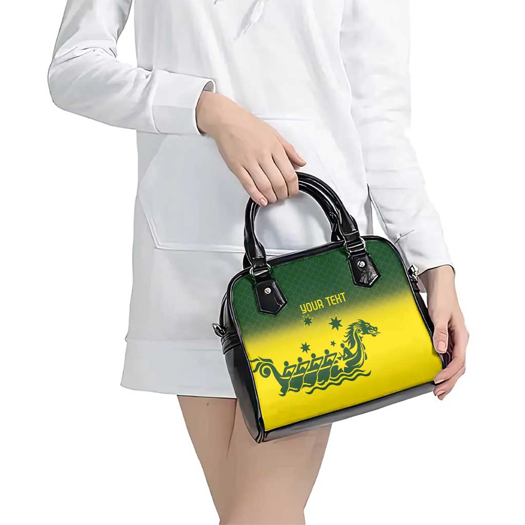 Personalised Dragons Boat Aussie Paddles Up! Shoulder Handbag