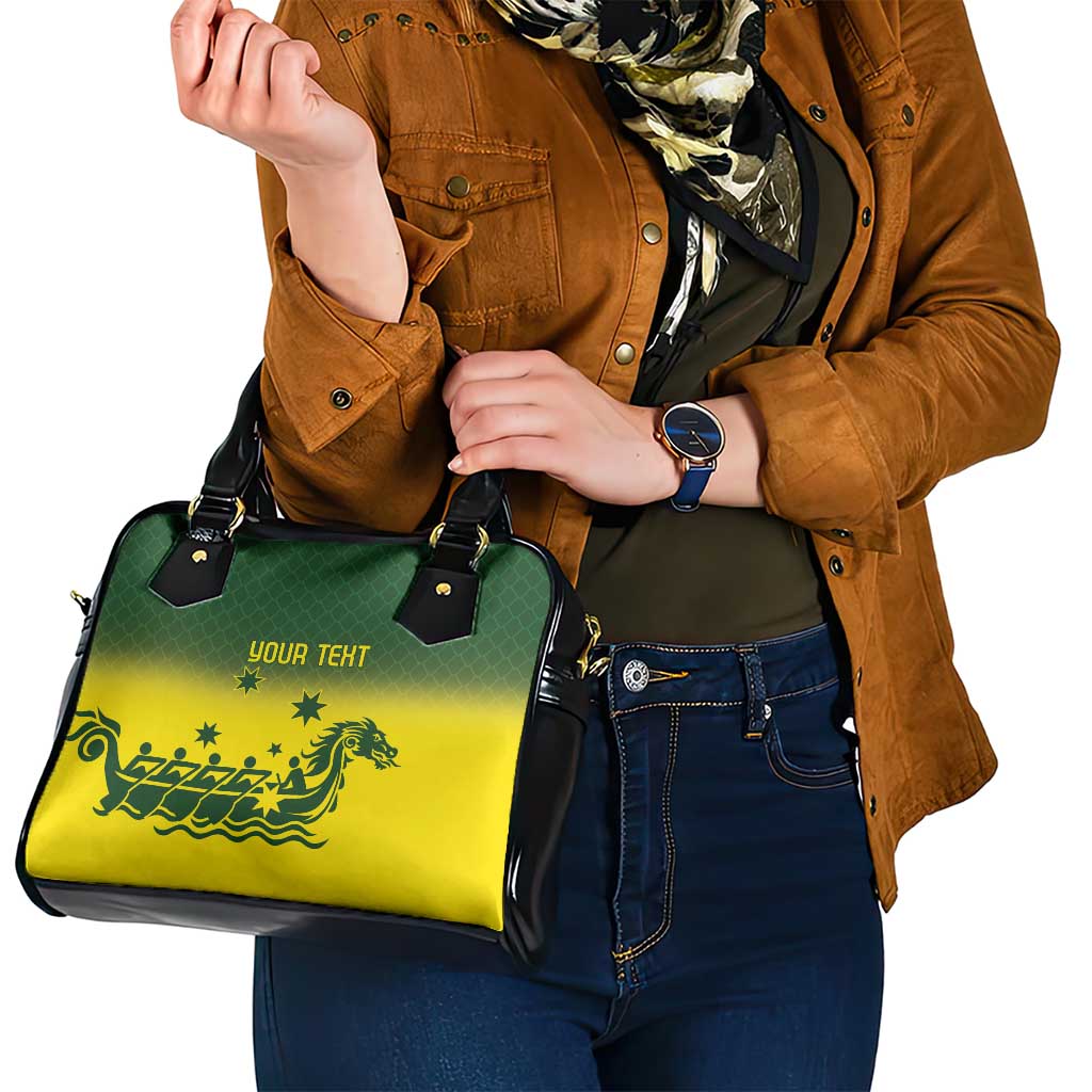 Personalised Dragons Boat Aussie Paddles Up! Shoulder Handbag
