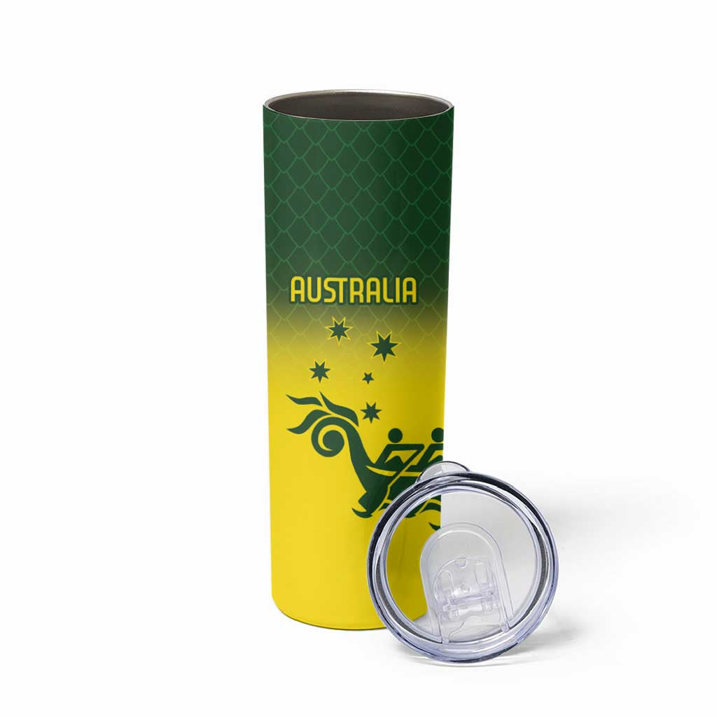 Personalised Dragons Boat Aussie Paddles Up! Skinny Tumbler