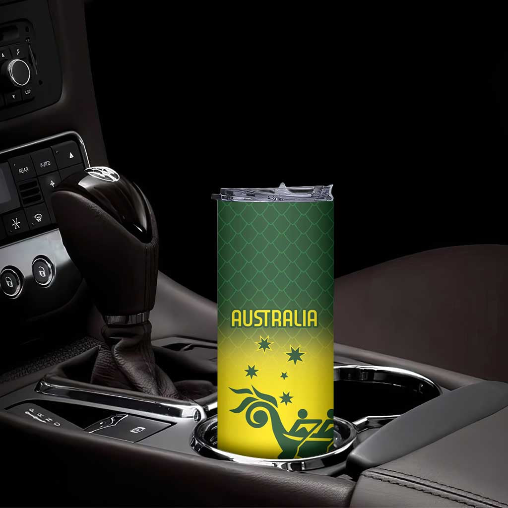 Personalised Dragons Boat Aussie Paddles Up! Skinny Tumbler
