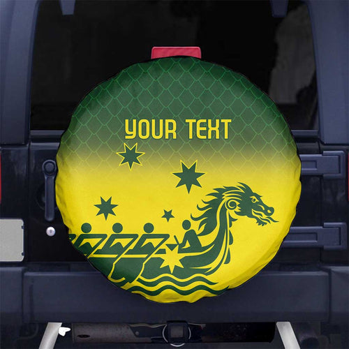 Personalised Dragons Boat Aussie Paddles Up! Spare Tire Cover