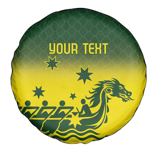 Personalised Dragons Boat Aussie Paddles Up! Spare Tire Cover