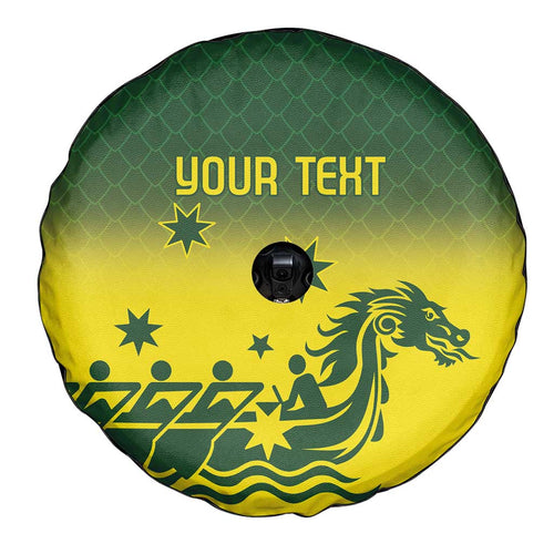 Personalised Dragons Boat Aussie Paddles Up! Spare Tire Cover