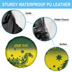 Personalised Dragons Boat Aussie Paddles Up! Spare Tire Cover