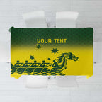 Personalised Dragons Boat Aussie Paddles Up! Tablecloth