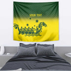 Personalised Dragons Boat Aussie Paddles Up! Tapestry