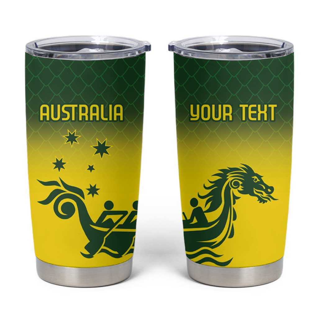 Personalised Dragons Boat Aussie Paddles Up! Tumbler Cup