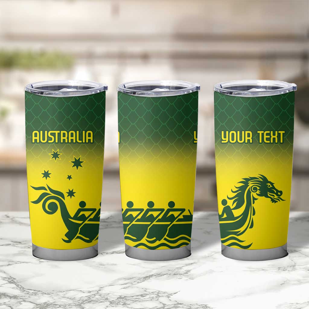 Personalised Dragons Boat Aussie Paddles Up! Tumbler Cup