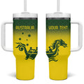 Personalised Dragons Boat Aussie Paddles Up! Tumbler With Handle
