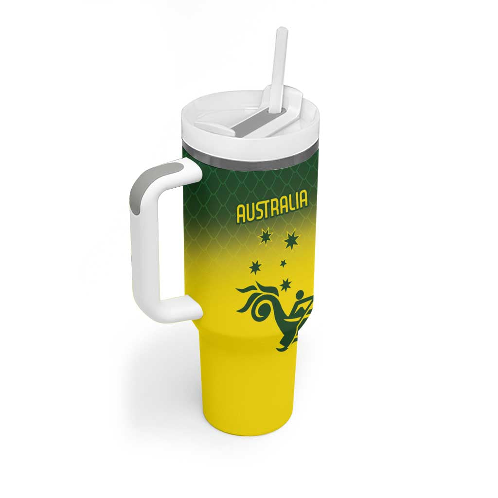 Personalised Dragons Boat Aussie Paddles Up! Tumbler With Handle
