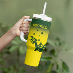 Personalised Dragons Boat Aussie Paddles Up! Tumbler With Handle