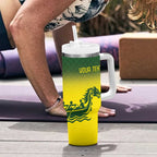 Personalised Dragons Boat Aussie Paddles Up! Tumbler With Handle
