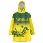 Personalised Dragons Boat Aussie Paddles Up! Wearable Blanket Hoodie