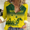 Personalised Dragons Boat Aussie Paddles Up! Women Casual Shirt