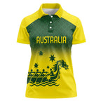 Personalised Dragons Boat Aussie Paddles Up! Women Polo Shirt