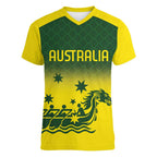 Personalised Dragons Boat Aussie Paddles Up! Women V-Neck T-Shirt