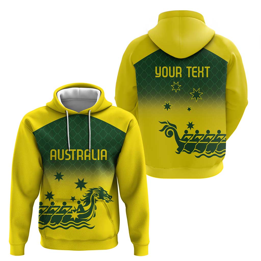 Personalised Dragons Boat Aussie Paddles Up! Zip Hoodie