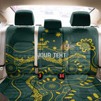 Personalised Australia Dragons Boat Back Car Seat Cover Aussie Aboriginal Dot Style