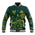 Personalised Australia Dragons Boat Baseball Jacket Aussie Aboriginal Dot Style