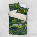 Personalised Australia Dragons Boat Bedding Set Aussie Aboriginal Dot Style