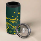 Personalised Australia Dragons Boat 4 in 1 Can Cooler Tumbler Aussie Aboriginal Dot Style
