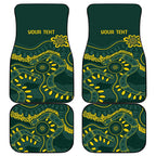 Personalised Australia Dragons Boat Car Mats Aussie Aboriginal Dot Style