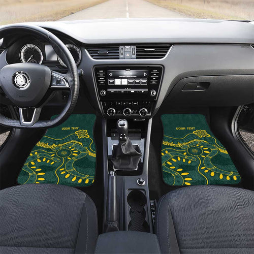 Personalised Australia Dragons Boat Car Mats Aussie Aboriginal Dot Style