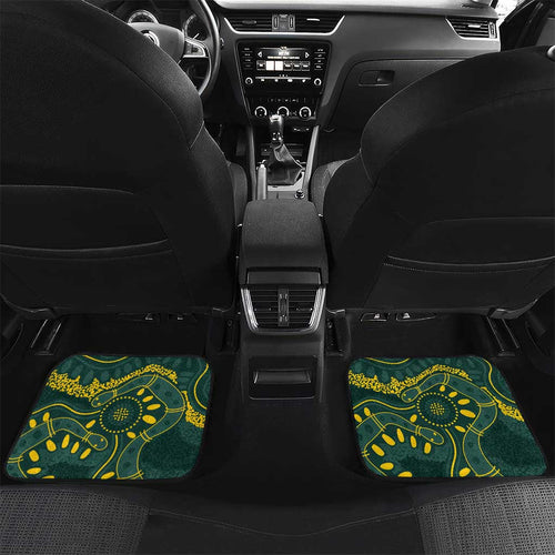 Personalised Australia Dragons Boat Car Mats Aussie Aboriginal Dot Style