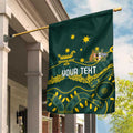 Personalised Australia Dragons Boat Garden Flag Aussie Aboriginal Dot Style
