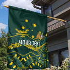Personalised Australia Dragons Boat Garden Flag Aussie Aboriginal Dot Style