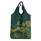 Personalised Australia Dragons Boat Grocery Bag Aussie Aboriginal Dot Style