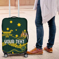 Personalised Australia Dragons Boat Luggage Cover Aussie Aboriginal Dot Style