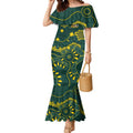 Personalised Australia Dragons Boat Mermaid Dress Aussie Aboriginal Dot Style