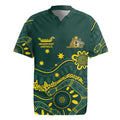 Personalised Australia Dragons Boat Rugby Jersey Aussie Aboriginal Dot Style