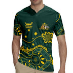 Personalised Australia Dragons Boat Rugby Jersey Aussie Aboriginal Dot Style