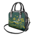 Personalised Australia Dragons Boat Shoulder Handbag Aussie Aboriginal Dot Style