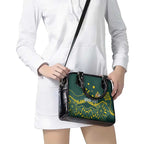 Personalised Australia Dragons Boat Shoulder Handbag Aussie Aboriginal Dot Style