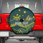 Personalised Australia Dragons Boat Spare Tire Cover Aussie Aboriginal Dot Style
