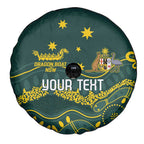 Personalised Australia Dragons Boat Spare Tire Cover Aussie Aboriginal Dot Style